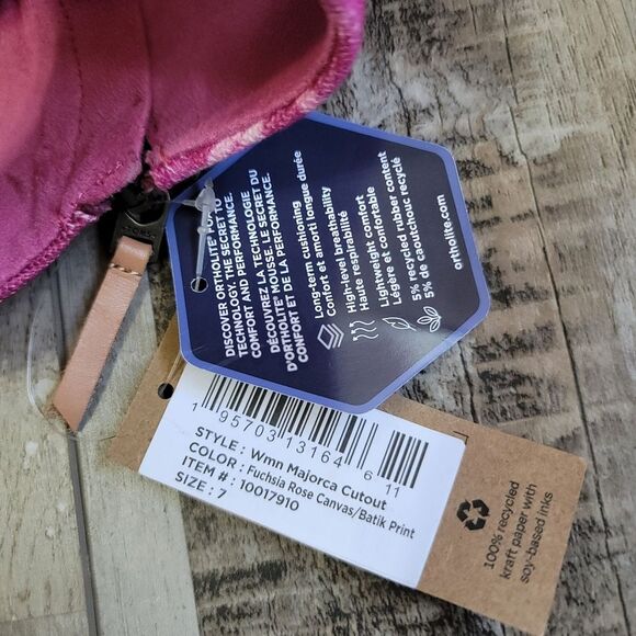 New Toms Fushsia Rose Majorca Cut Out Sandals Size 7 - Picture 5 of 8